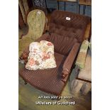 VICTORIAN GENTLEMANS RECLINING ARMCHAIR