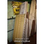 COLLECTION OF NINETEEN MIXED MAINLY CUPBOARD DOORS