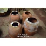 FOUR MIXED TERRACOTTA FORCERS