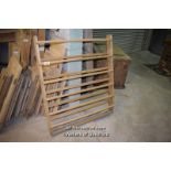 SIMPLE PINE PLATE RACK, 108CM X 126CM