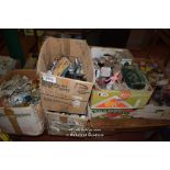 LARGE QUANTITY CERAMICS INCLUDING BOXES, ORNAMENTS, ETC