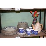 SHELF OF MIXED PORCELAIN WARE