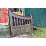 PAIR OF WOODEN DRIVEWAY GATES, TOTAL SPAN 240CM