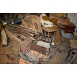 LARGE QUANTITY OF MIXED WOODEN FURNITURE PARTS