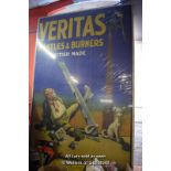 ENORMOUS VERITAS MANTLES & BURNERS POSTER, MOUNTED ON PLYWOOD, 300 X 203CM