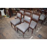 SET OF FIVE EDWARDIAN MAHOGANY DINING CHAIRS