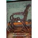 WROUGHT IRON BENCH ENDS