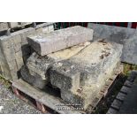 *PALLET CONTAINING FLIGHT OF COTSWOLD STONE STEPS