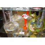 *SHELVES OF MIXED GLASSWARE AND COLLECTABLES