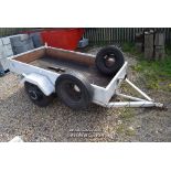 *TWO WHEELED TRAILER WITH SPARE WHEELS AND JOCKEY INCLUDED