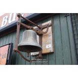 *J.WARNER & SONS LONDON BELL ON BRACKET