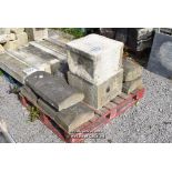 *PALLET CONTAINING A QUANTITY OF MIXED MAINLY COPING STONE SECTIONS