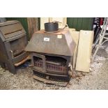 *SMALL CAST IRON LOG BURNING STOVE