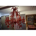 *RED MURANO STYLE CANDELABRA