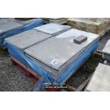 *PALLET CONTAINING A LARGE QUANTITY OF 22 INCH SQUARE LIMESTONE SLABS