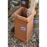 *RED SQUARE FORM CHIMNEY POT, 610MM HIGH
