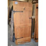 *PAIR OF OAK LEDGE AND BRACE DOORS, EACH 760MM X 1960MM