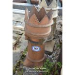 *CROWN TOP RED CHIMNEY POT, 900MM HIGH