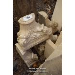 *FOUR DECORATIVE STONE CORBELS