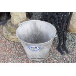 *GALVANISED WATER BUCKET COMPLETE WITH WHOLE IN THE BOTTOM