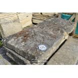 *PALLET CONTAINING TWO LARGE STONE PIER CAPS