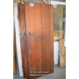 *SET OF THREE MATCHING OAK LEDGE AND BRACE DOORS, EACH 750MM X 1950MM