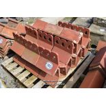 *PALLET CONTAINING A QUANTITY OF RED RIDGE TILES