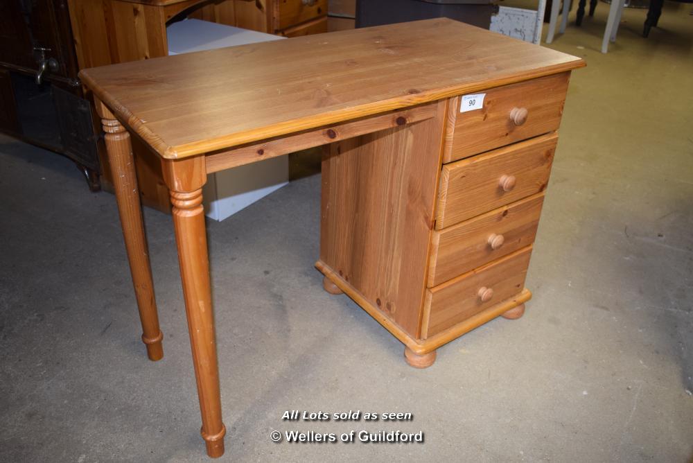 *MODERN PINE DESK/DRESSING TABLE WITH FOUR DRAWERS