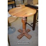 *CIRCULAR PINE PUB TABLE