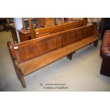 *PITCHED PINE PEW, 3800MM LONG