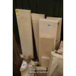 *SELECTION OF MIXED MARBLE AND STONE FIREPLACE SECTIONS