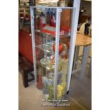 *MODERN GLAZED DISPLAY CABINET, 645MM X 325MM X 1680MM