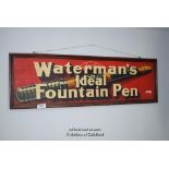 *WATERMANS IDEAL FOUNTAIN PEN FRAMED SIGN, 1260MM X 390MM