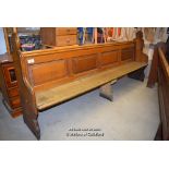 *PITCHED PINE PEW, 3540MM LONG