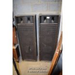 *PAIR OF LARGE SPEAKERS, EACH 1530MM HIGH