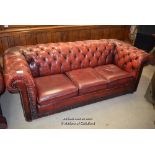 *CHESTERFIELD THREE SEATER SOFA