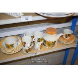 *SHELF OF PORCELAIN WARE AND COLLECTABLES