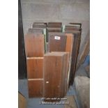 *LARGE QUANTITY OF WOODEN SHELVING PANELS
