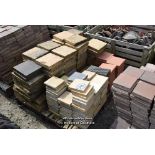 *PALLET CONTAINING A LARGE QUANTITY OF MIXED 6 AND 9 INCH QUARRY TILES, MAINLY BUFF