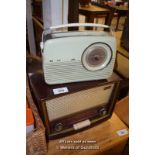 *TWO MIXED VINTAGE RADIOS INCLUDING BUSH AND STELLA