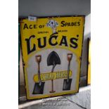 *REPRODUCTION PAINTED SIGN 'LUCAS TOOLS'