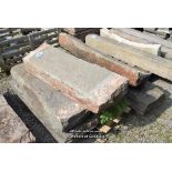 *PALLET CONTAINING SIX MIXED PENNANT STONE SECTIONS