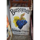 *REPRODUCTION PAINTED SIGN 'BURGOYNES', 510MM X 770MM