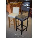 *THREE TALL MIXED BAR STOOLS