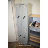 *BANK OF FOUR INDUSTRIAL STYLE LOCKERS