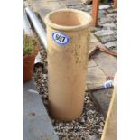 *LARGE SIMPLE BUFF CHIMNEY POT, 730MM HIGH