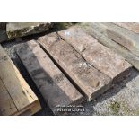 *PALLET CONTAINING THREE MIXED PENNANT STONE SECTIONS