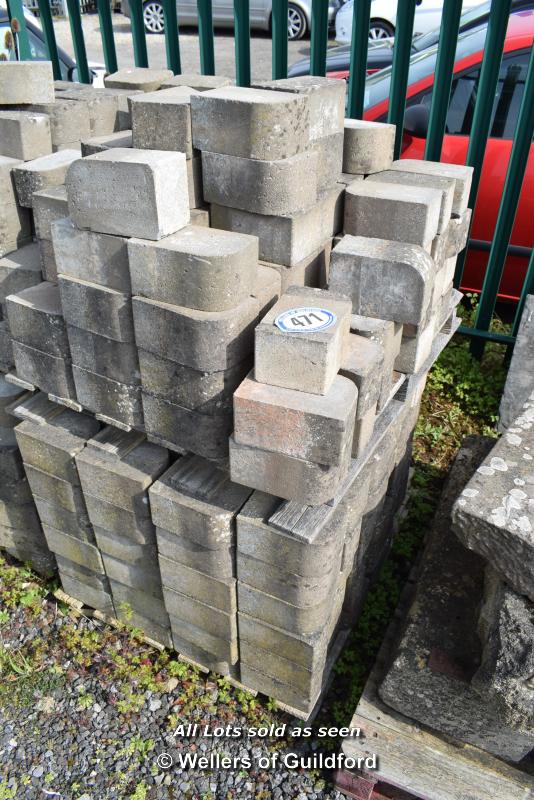 *TWO PALLETS OF CONCRETE EDGING STONES
