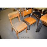 *FOUR MIXED CHILDRENS CHAIRS