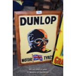 *REPRODUCTION PAINTED SIGN, 'DUNLOP MOTOR TYRES', 580MM X 790MM